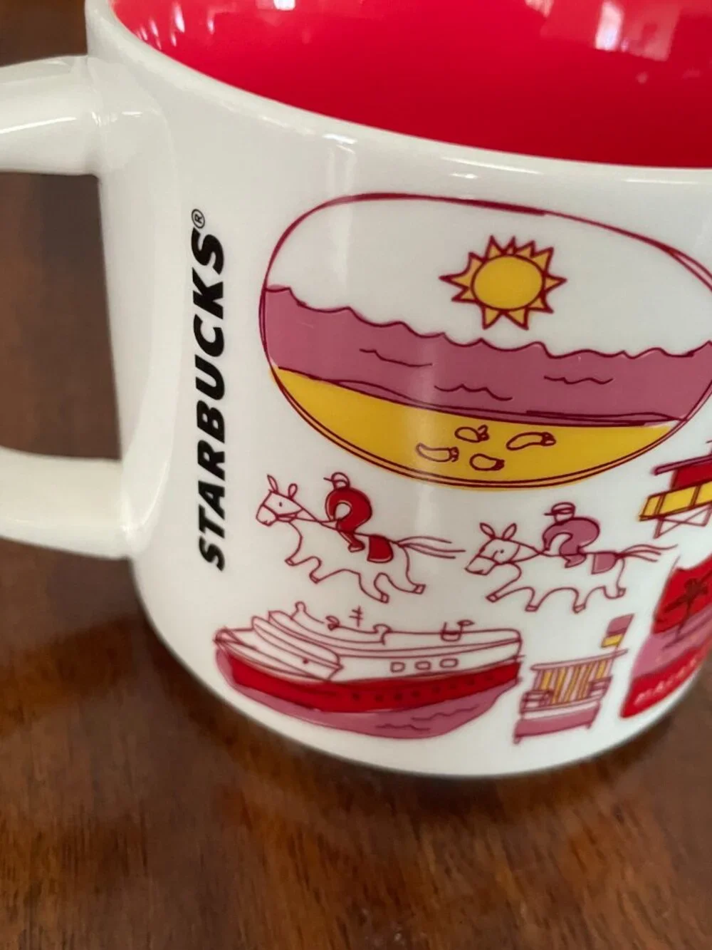 2019 Starbucks Miami Mug Been There Series Coffee Tea Ceramic 14 Oz